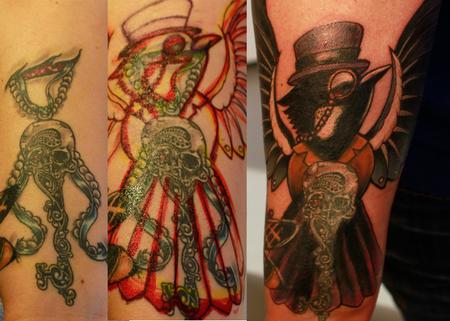 Tattoos - Steampunk Bird - 101703